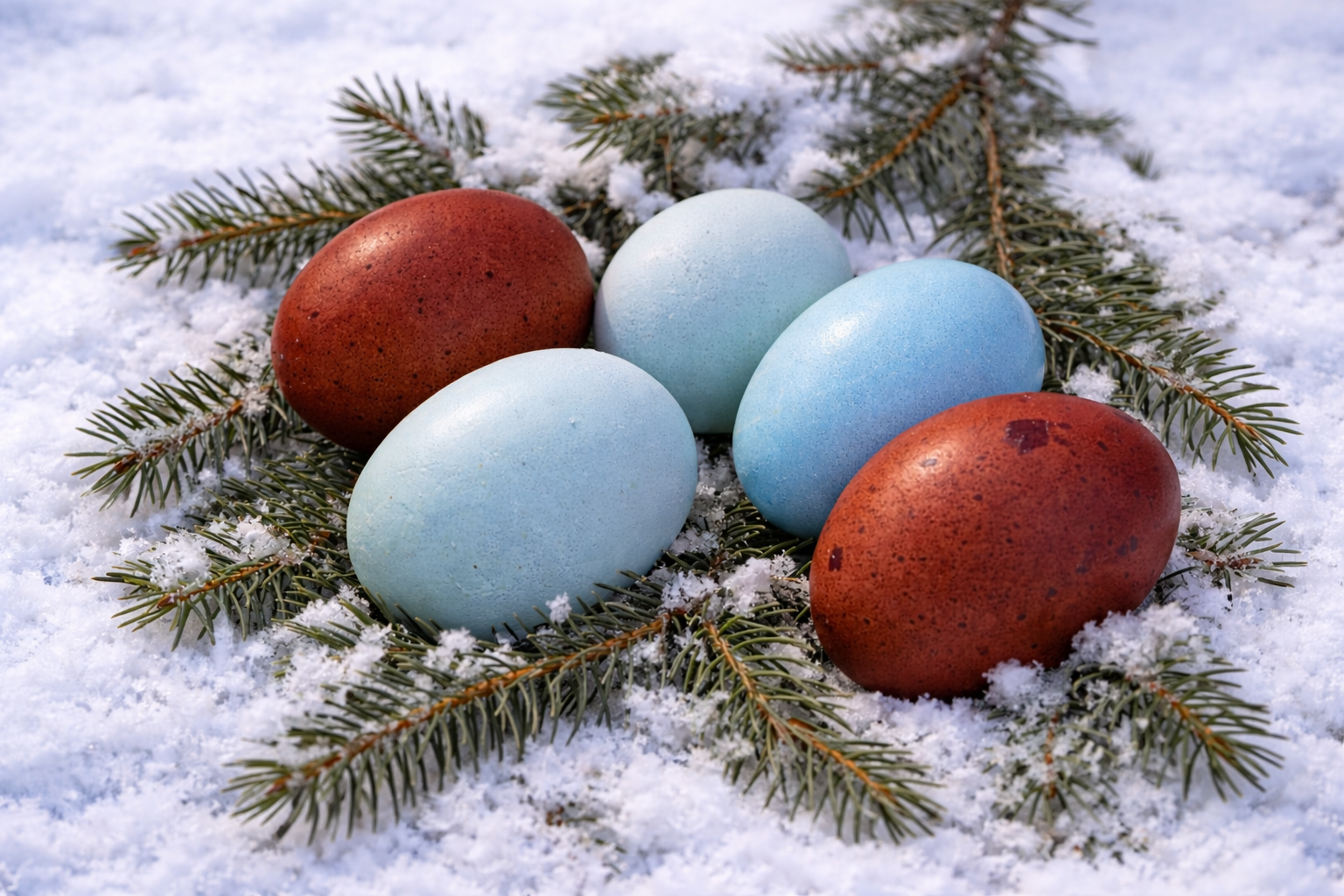 Ermine Ameraucana - Hatching Eggs
